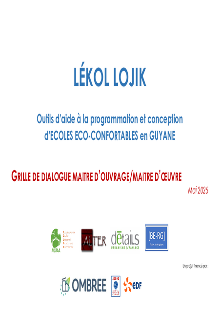 Grille de dialogue MO/MOE – Projet Lékol Lojik