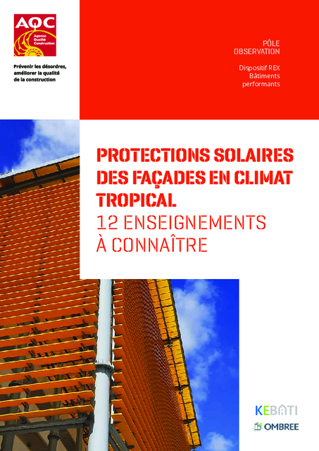 12 enseignements à connaître – Protections solaires des façades en climat tropical