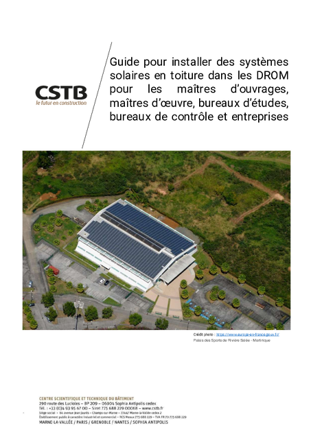 Guide installation système solaire en toiture dans les DROM