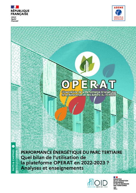 PERFORMANCE ÉNERGÉTIQUE DU PARC TERTIAIRE Quel bilan de l’utilisation de la plateforme OPERAT en 2022-2023 ?
