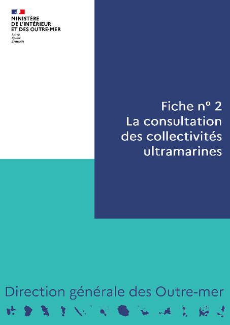 La consultation des collectivités ultramarines
