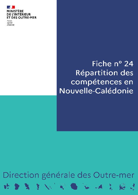 Répartition des compétences en Nouvelle-Calédonie