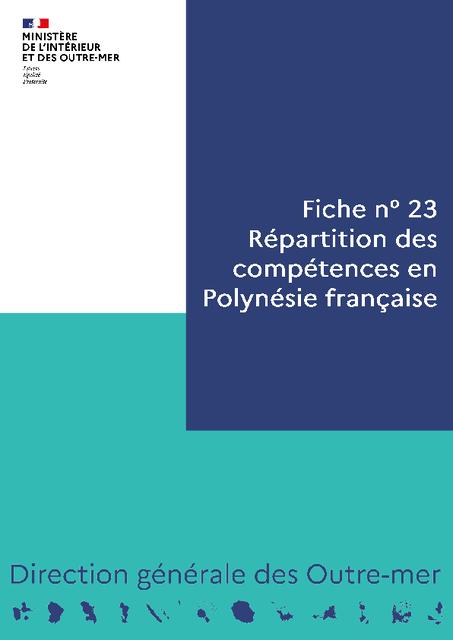 Répartition des compétences en Polynésie française