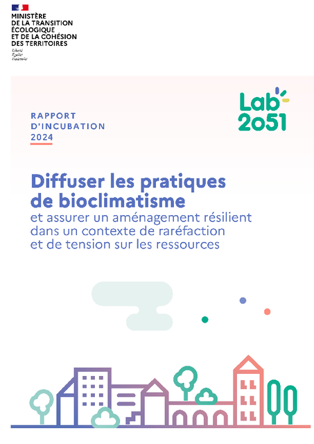 RAPPORT  D’INCUBATION  2024  Diffuser les pratiques  de bioclimatisme