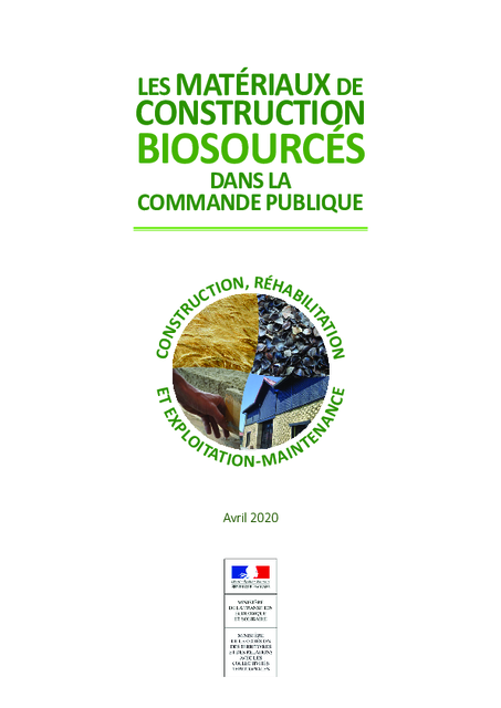 LES MATÉRIAUX DE CONSTRUCTION BIOSOURCÉS DANS LA COMMANDE PUBLIQUE