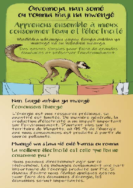 Apprenons ensemble à mieux consommer l’eau et l’électricité à Mayotte